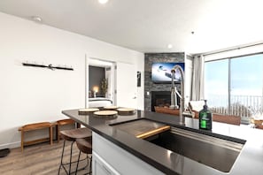Condo, 2 Bedrooms, Balcony (MAS-2003) | Private kitchen | Fridge, microwave, oven, coffee/tea maker - The Mason by KBM (Heber City)