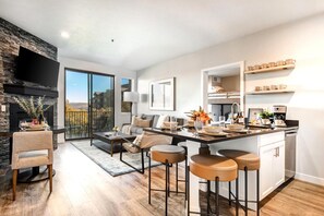 Condo, 2 Bedrooms (MAS-2062) | Private kitchen | Fridge, microwave, oven, coffee/tea maker - The Mason by KBM (Heber City)