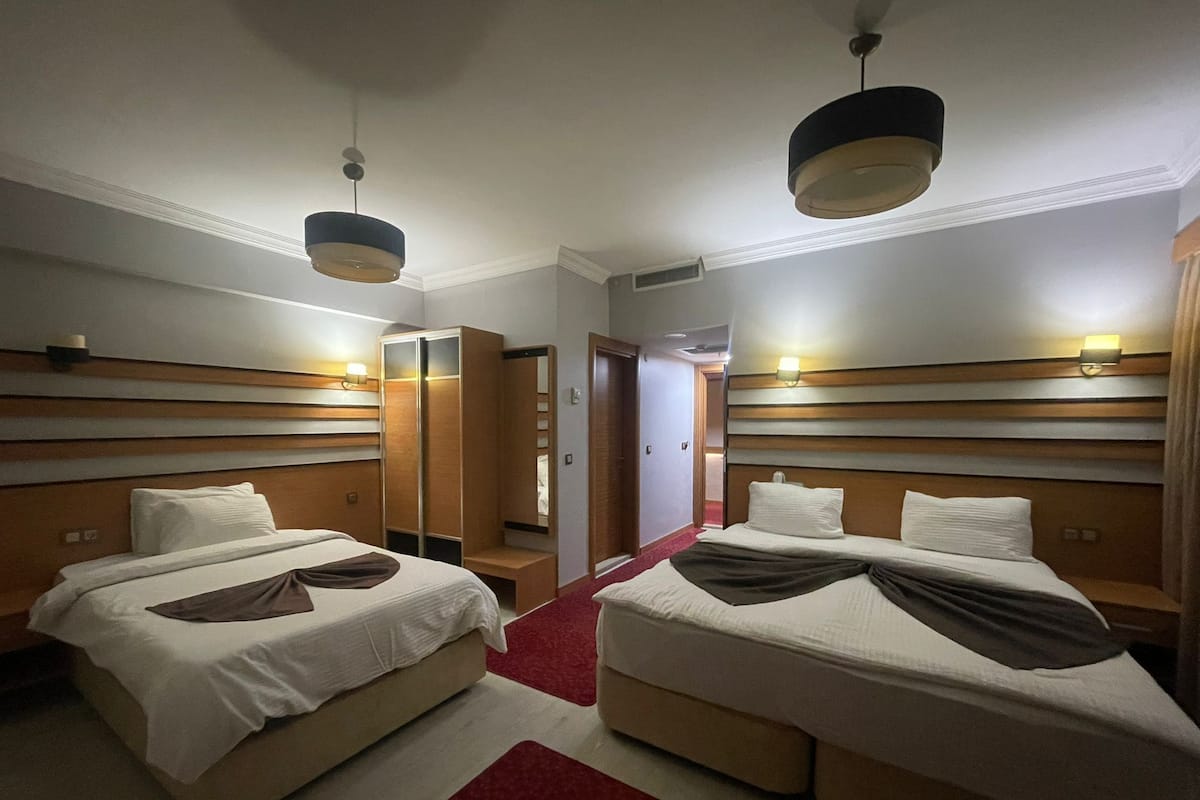 Egyptian cotton sheets, premium bedding, desk, laptop workspace