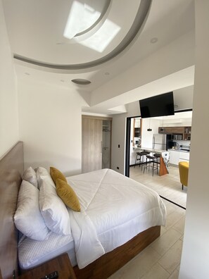 1 soverom, strykejern/-brett, wi-fi og sengetøy