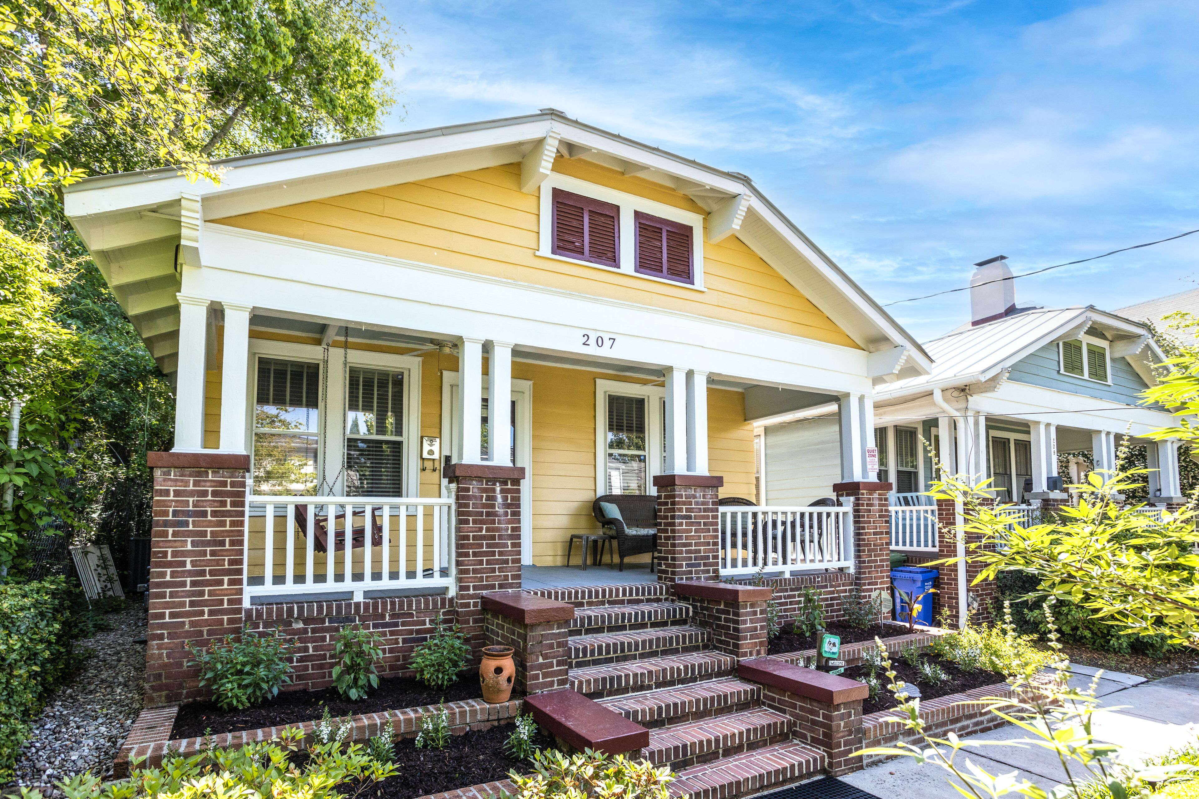 Authentic Craftsman cottage - enclosed yard, lovely porch, W/D & great location