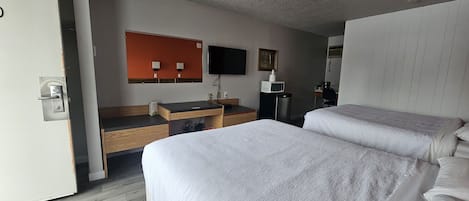 Room, 2 Queen Beds, Non Smoking | Desk, free WiFi, bed sheets