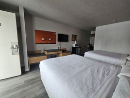 Room, 2 Queen Beds, Non Smoking | Desk, free WiFi, bed sheets