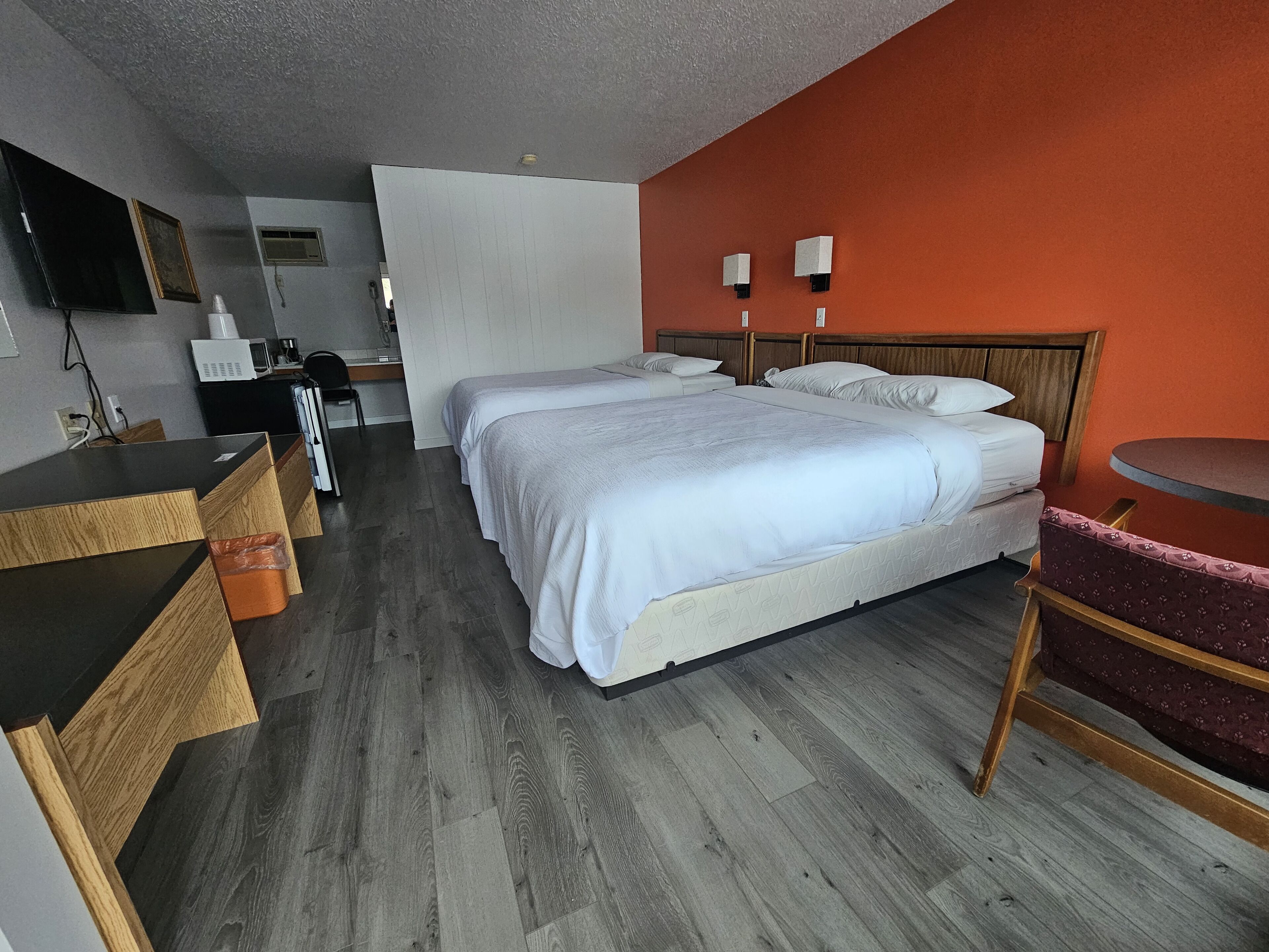 Room, 2 Queen Beds, Non Smoking | Desk, free WiFi, bed sheets