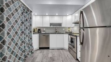 Fridge, dishwasher, toaster