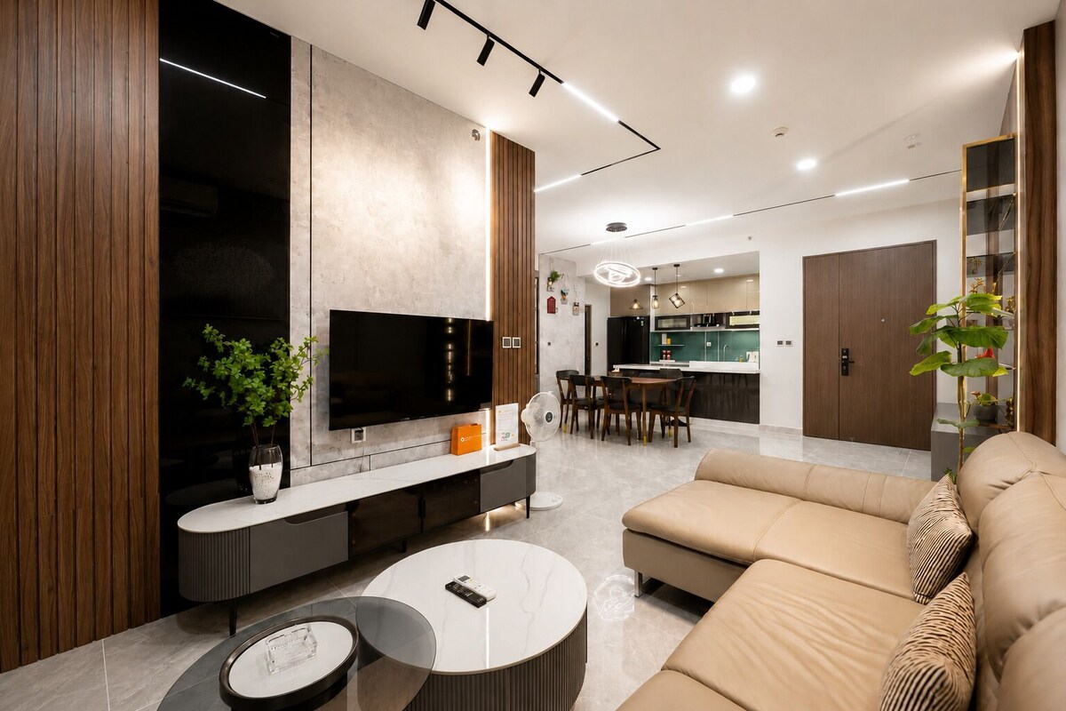 Premier-Apartment, 3 Schlafzimmer, Küche | Wohnbereich