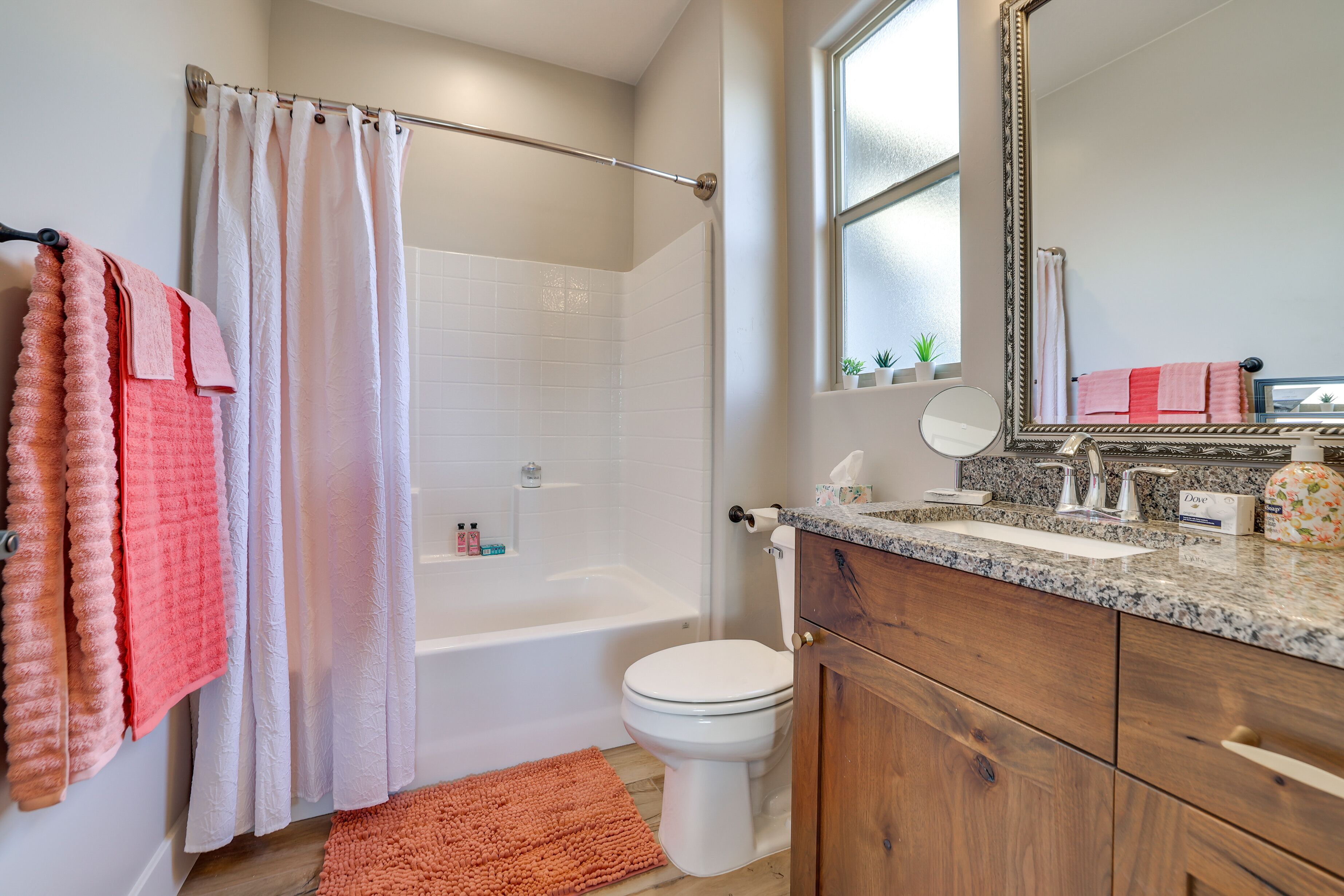 Free toiletries, hair dryer, towels
