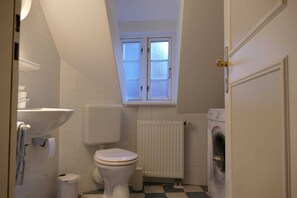 Regadera, secadora de cabello, toallas