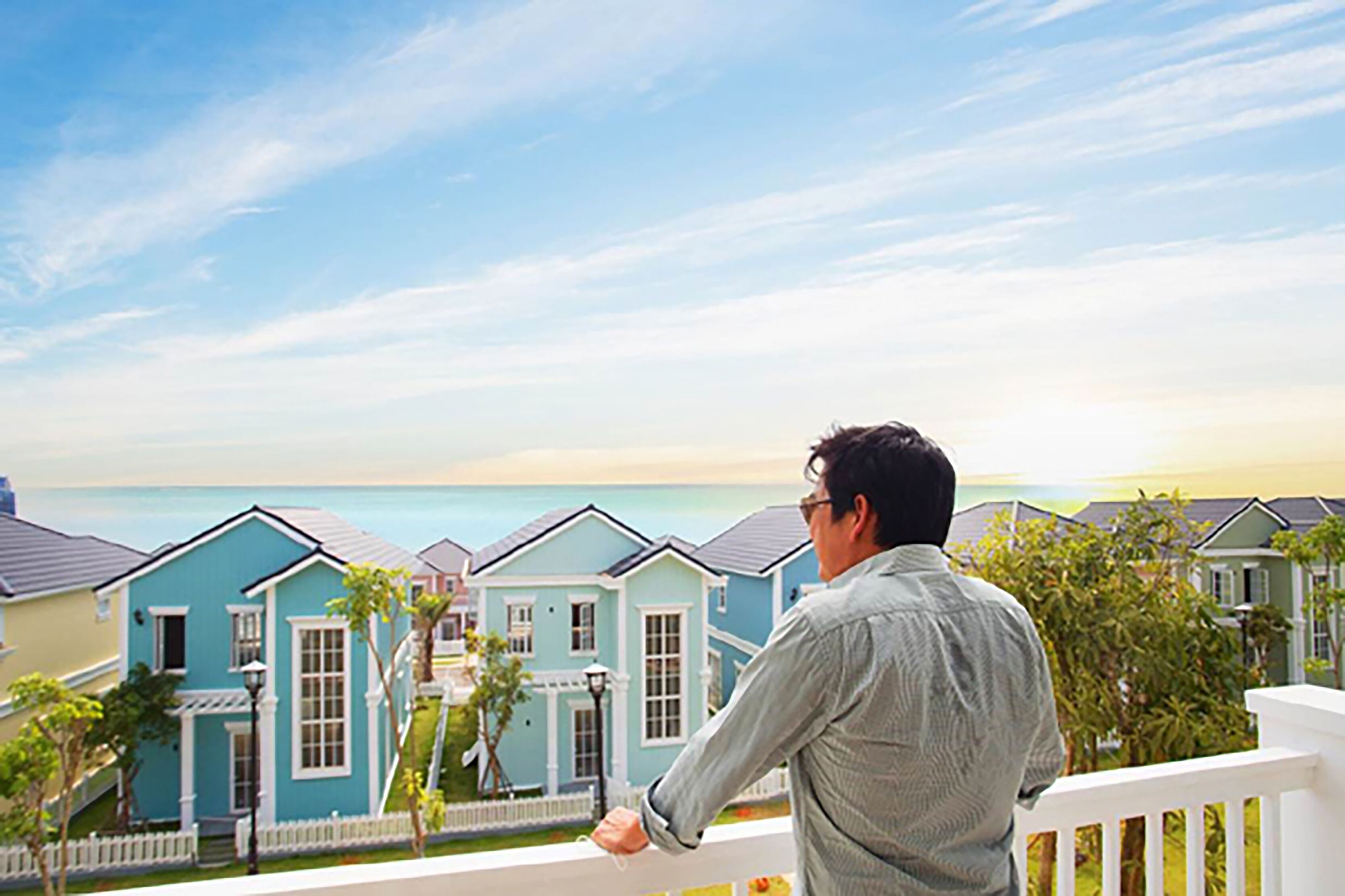 Premier-Villa, 2 Schlafzimmer, eingeschränkter Meerblick | Ausblick vom Zimmer