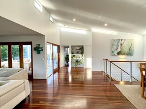 Interior - Relaxed beach living, with sea views, magical sunsets. 4 min walk to Beach. (Sunrise Beach)