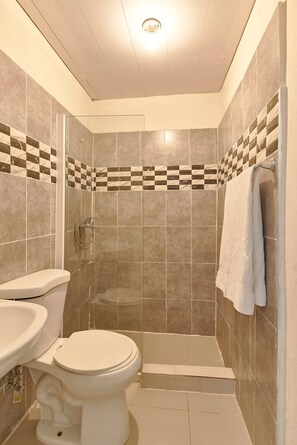 Towels, soap, toilet paper