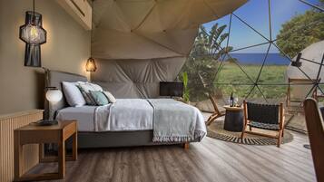 Minibar, caja de seguridad en la habitación y decoración personalizada