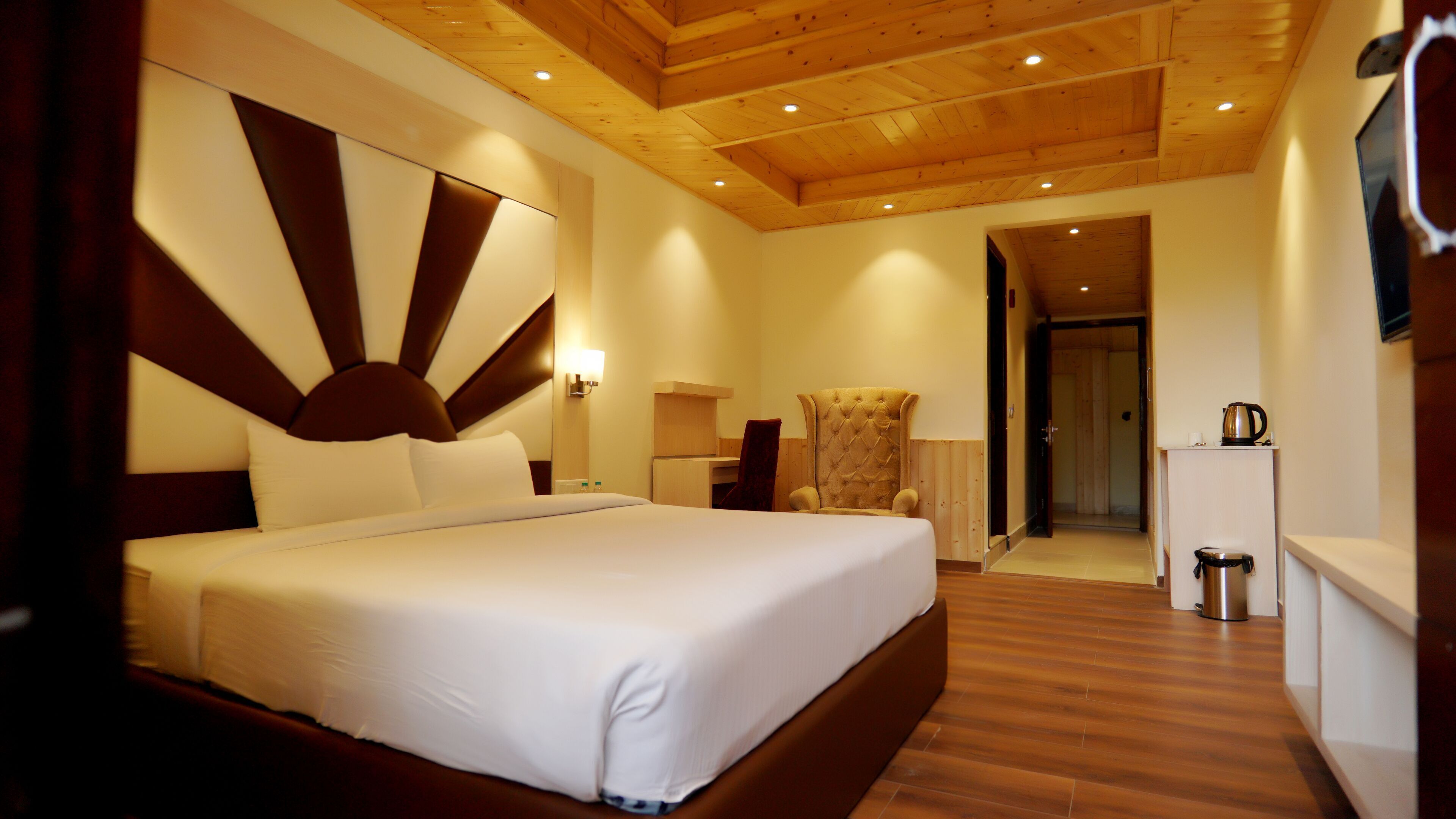 Memory foam beds, blackout drapes, iron/ironing board, free WiFi