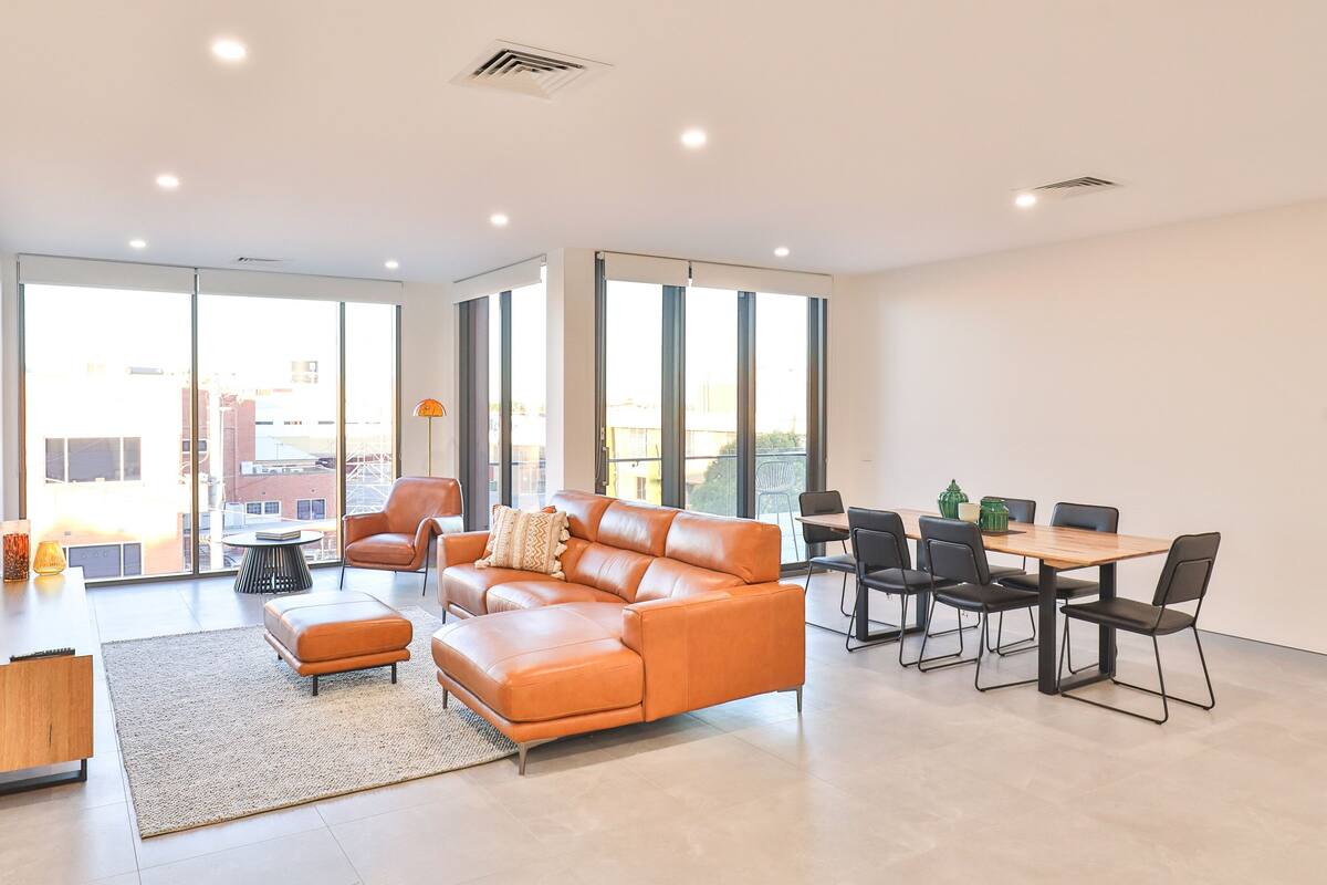 Penthouse, 3 phòng ngủ, quang cảnh thành phố | Khu phòng khách