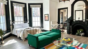 Desk, iron/ironing board, free WiFi, bed sheets