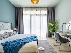 Appartement Deluxe | 1 chambre, ameublement personnalisé, fer et planche à repasser