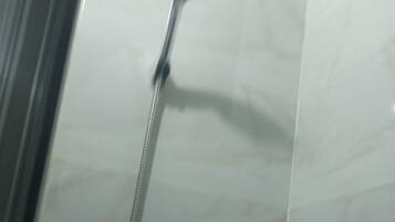 Shower, towels, soap