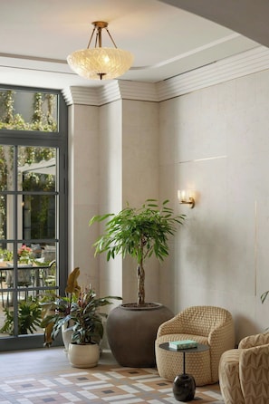 Sala de estar en el lobby