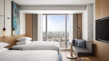 Hypoallergeen beddengoed, een minibar, een kluis op de kamer, een bureau