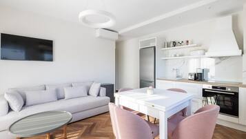 Apartamento | 1 dormitorio, escritorio, sistema de insonorización