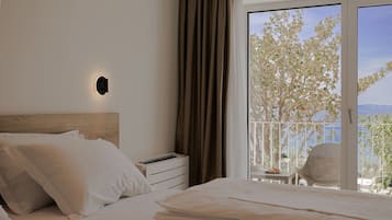 Habitación superior, 1 cama King size | Vista del balcón