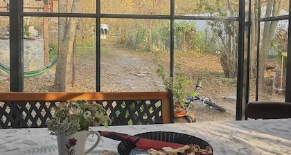 Charming countryside cottage and garden near forest