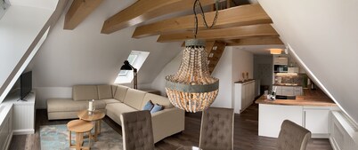 Exclusive vacation apartment on a very large plot