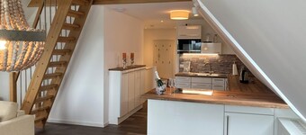 Exclusive vacation apartment on a very large plot