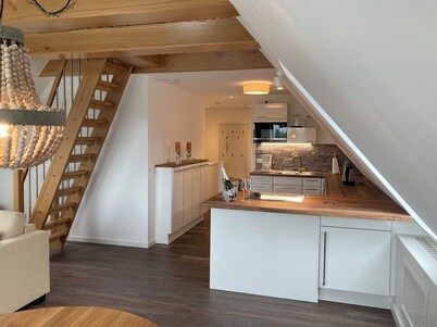 Exclusive vacation apartment on a very large plot