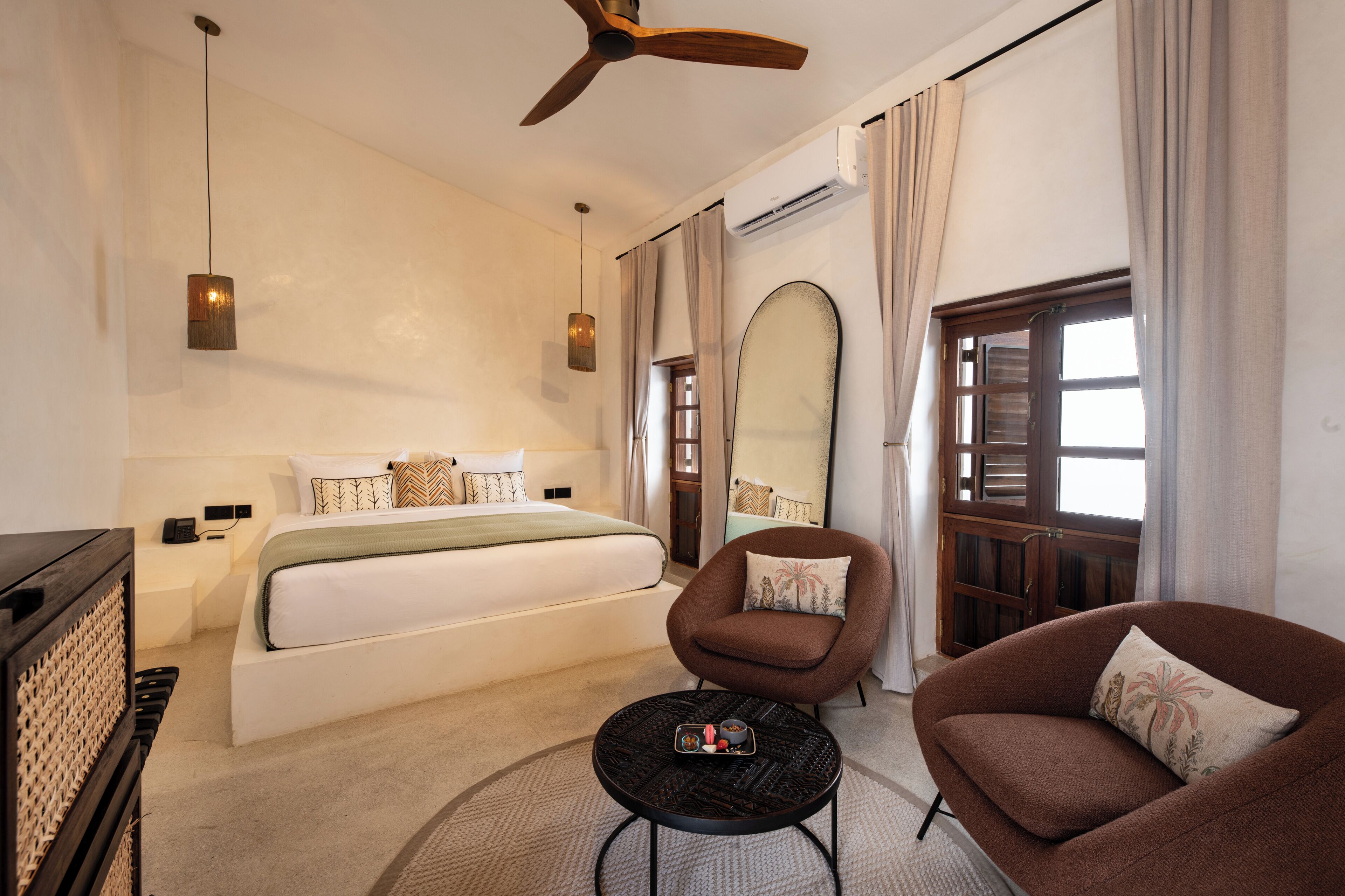 Egyptian cotton sheets, premium bedding, memory foam beds, minibar