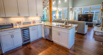 Pet-friendly, Lake Front Home on the Beach with Golf Cart