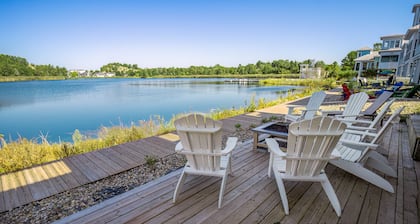 Pet-friendly, Lake Front Home on the Beach with Golf Cart