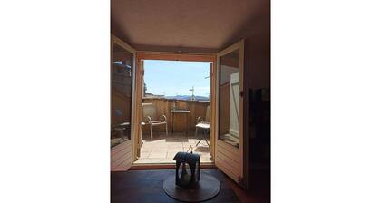 Les Arcs: 55m2 en duplex, terrasse tropéziennes.
