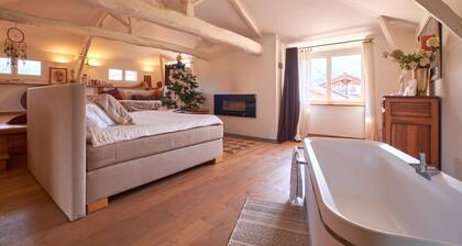 Maison de vacances avec vue sur la montagne dans le parc national du Vercors