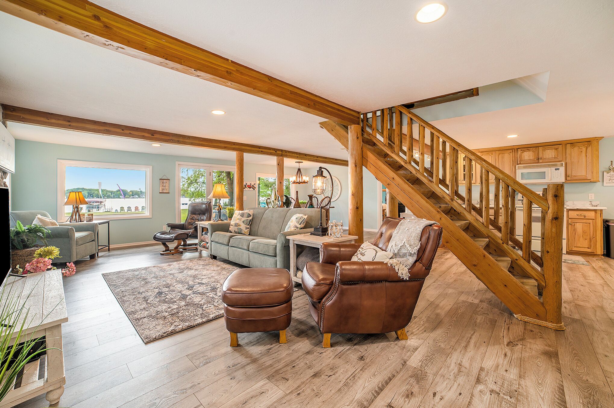 TV connectée, cheminée