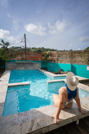 Outdoor pool - Hotel Boutique Calizo vip Guest House # 4 (Fajardo)