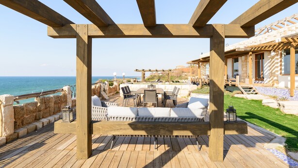 Signature Villa | Terrace/patio - Luxury Villa over the Cliffs by FeelHome (Hefer Valley)