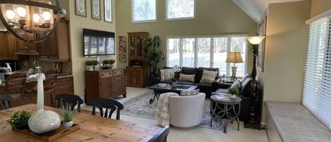 Smart TV, video games, DVD player, table tennis
