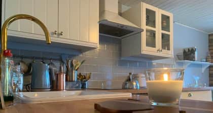 One bedroom, indoor fireplace. Right beside beach.