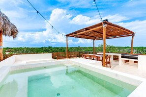 Outdoor pool - Jungle PH private rooftop w plunge pool & cenotes (Tulum)