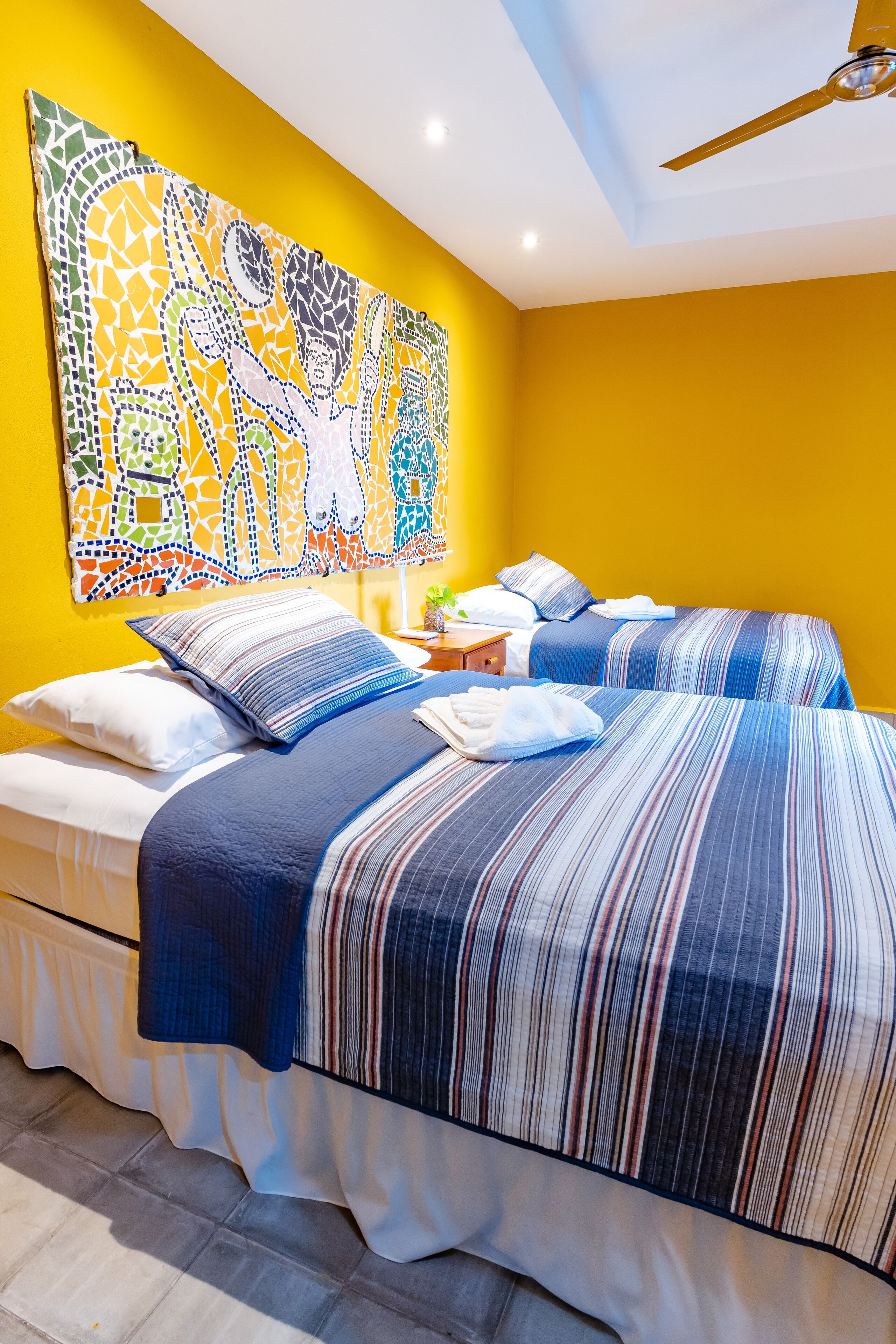 Deluxe Double Room, 2 Double Beds | Desk, bed sheets