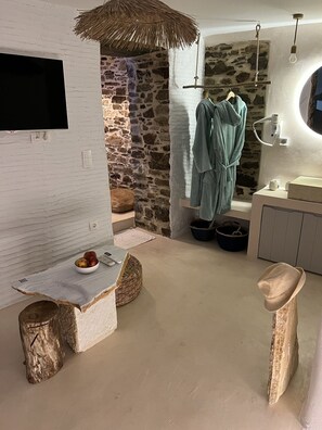 Interior - Private Heated Pool Palia Mandra (Tinos)