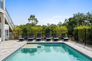 A heated pool