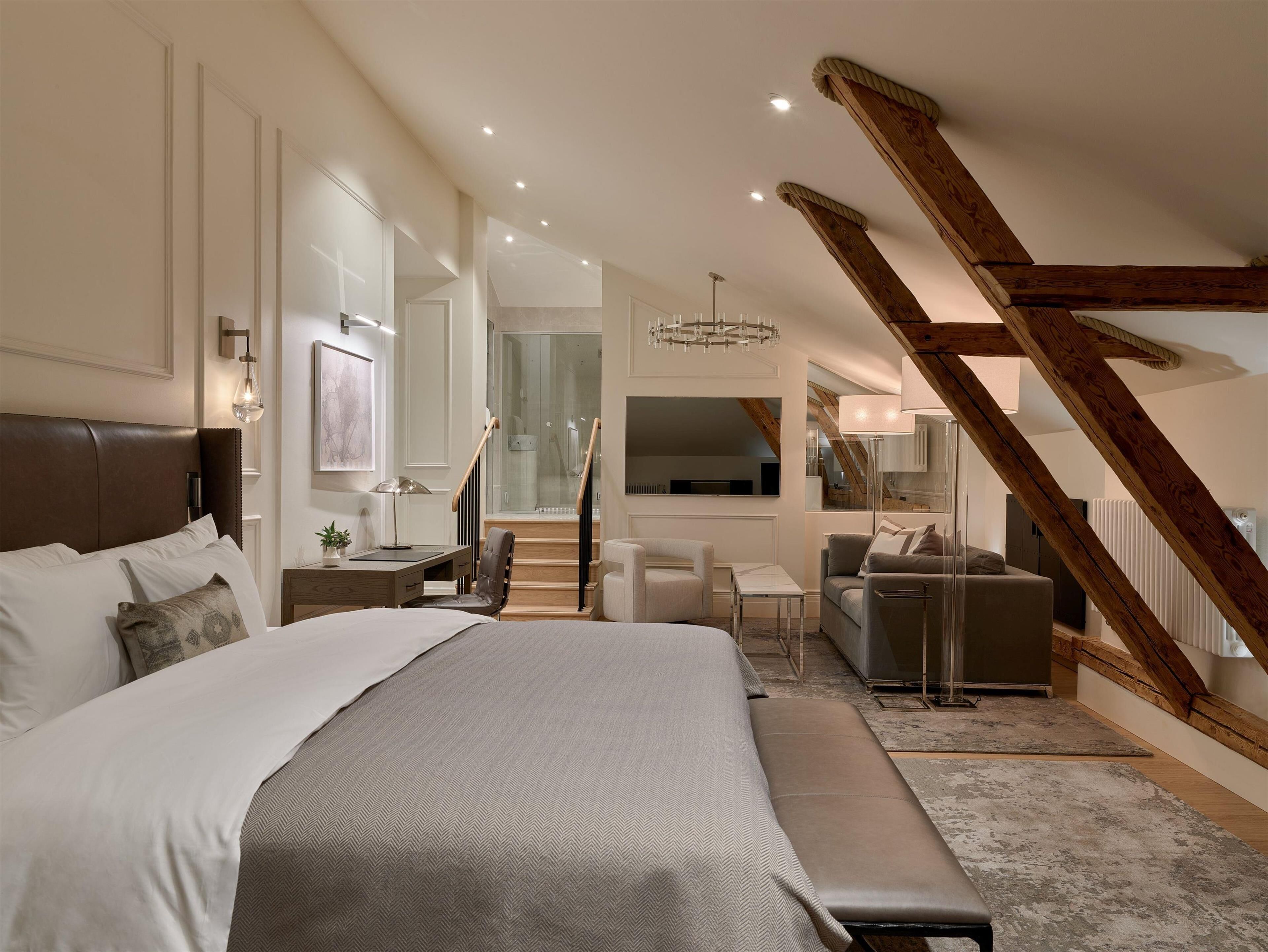 Suite, 1 King Bed (Loft, Spa) | Premium bedding, down comforters, minibar, in-room safe