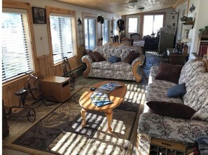 Smart TV, chimenea y reproductor de DVD