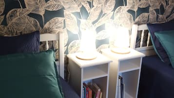 2 bedrooms, iron/ironing board, travel crib, free WiFi