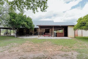 Outdoor dining - River Frontage in the Comanche Crossing Subdivision (Concan)