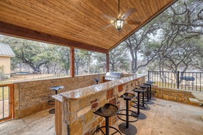 Terrace/patio - Heartstone Subdivsion with pool and river frontage (Concan)