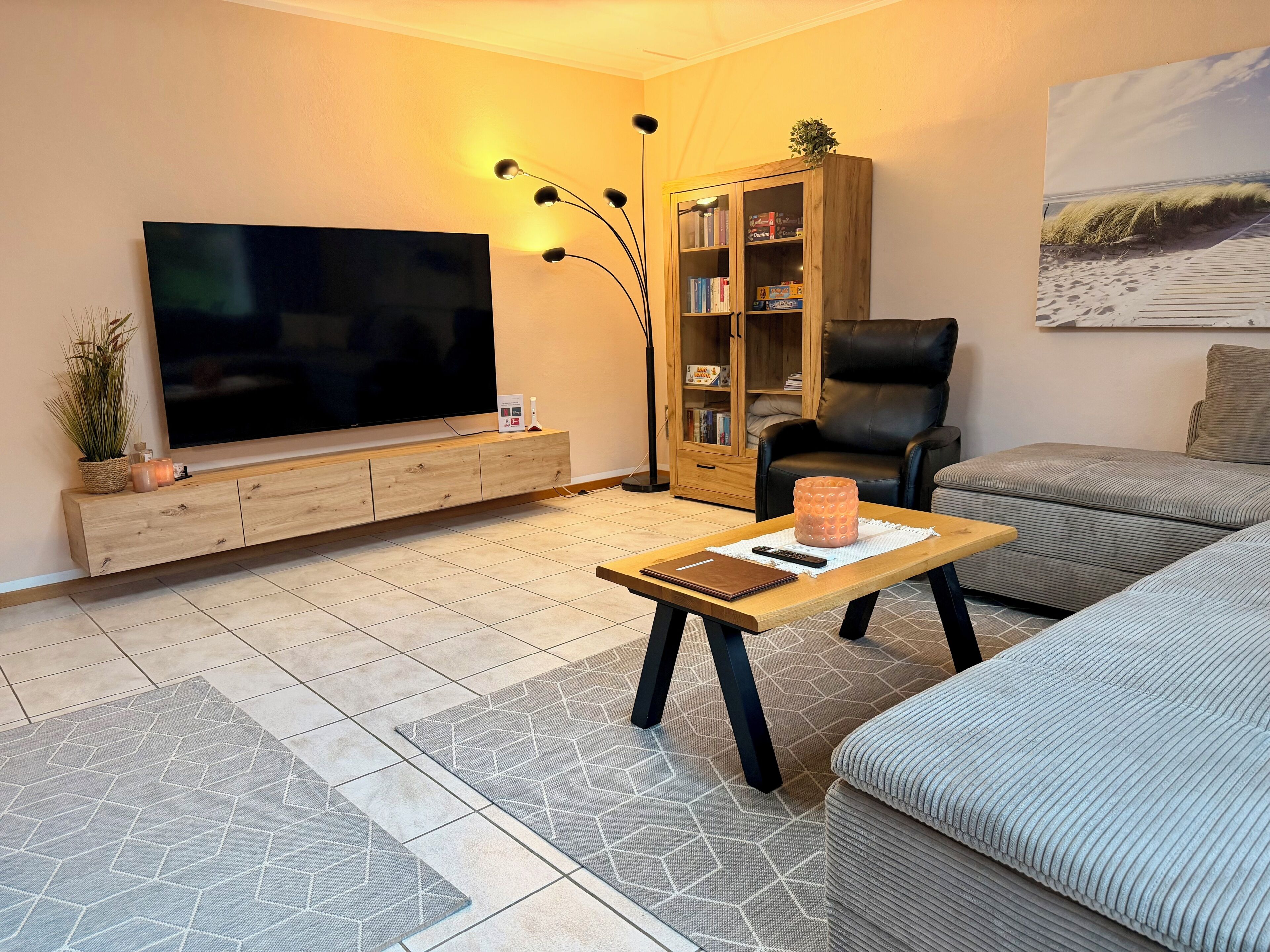 Smart TV, books, video library