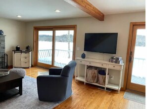 Smart TV, fireplace, video games, foosball -  Spacious Vermont Lake Retreat- Private Dock/Game Room/NEW Golf Sim/Theater (Hubbardton)